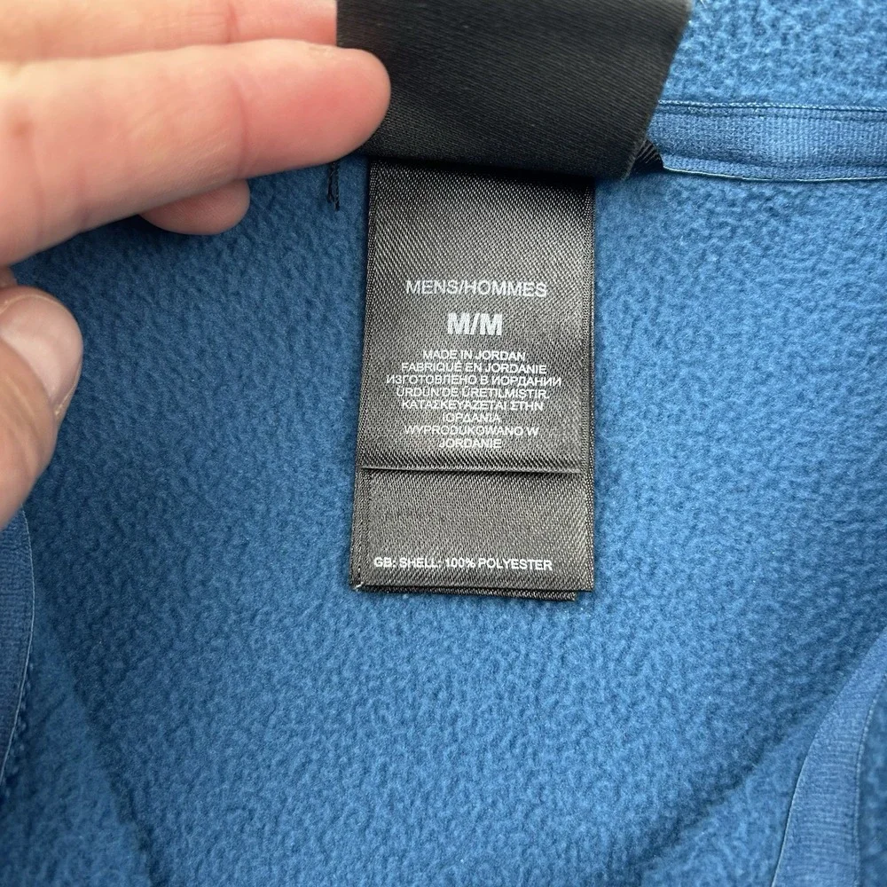 The North Face 1/4 Zip Pullover Men's Medium Fleece‎ Blue Lightweight